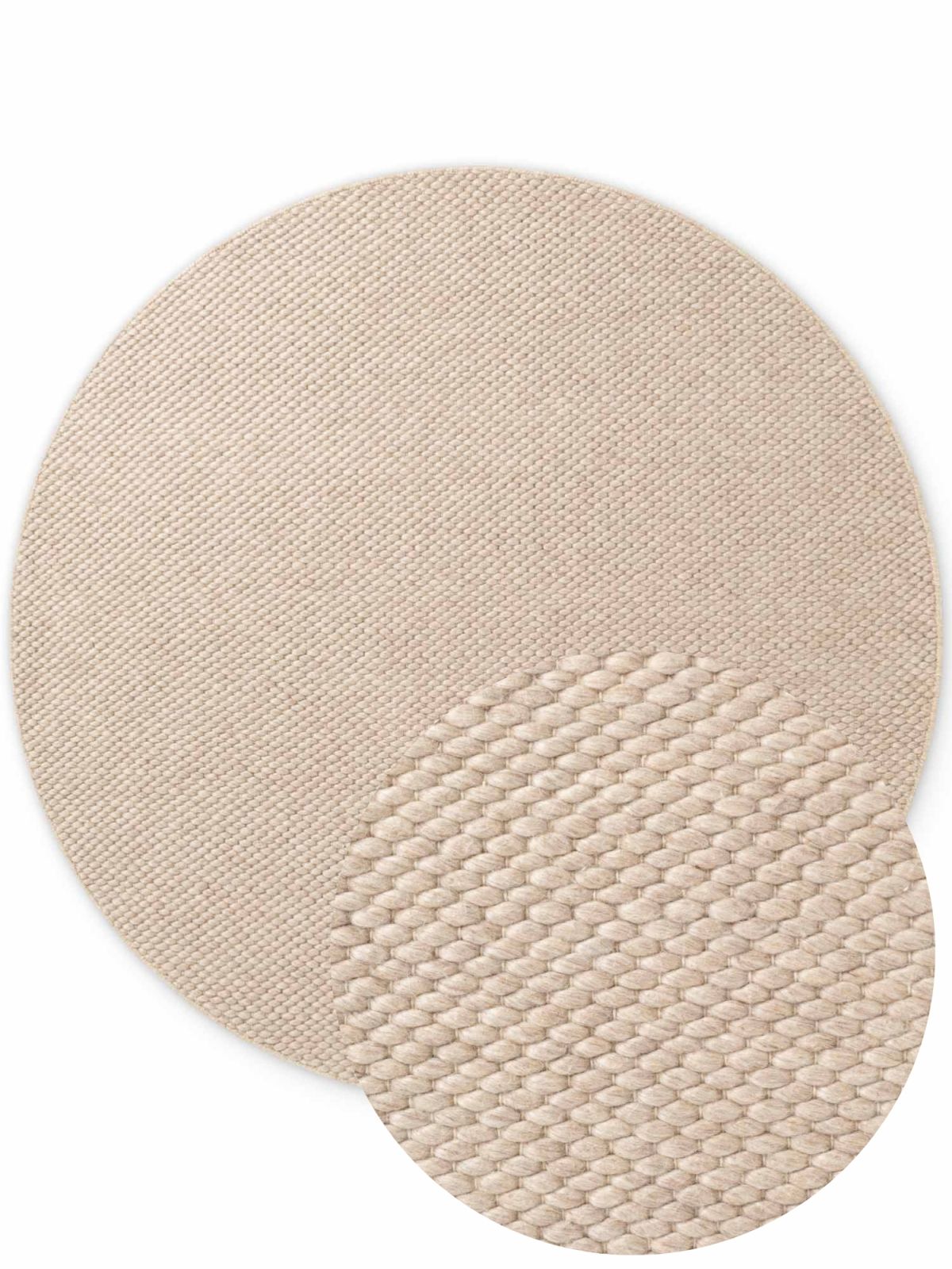 Kruhový kusový koberec Elle Decoration Lyon 106315 Natural Beige Ø 200 cm