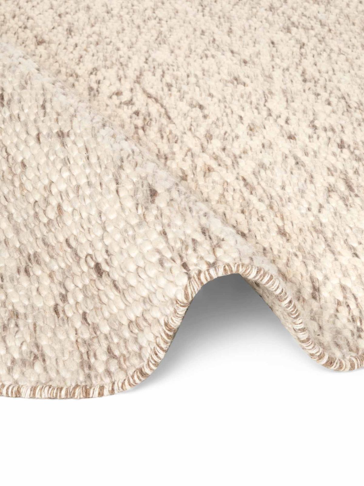 Kruhový kusový koberec Elle Decoration Lyon 106316 Natural Cream Brown Ø 200 cm