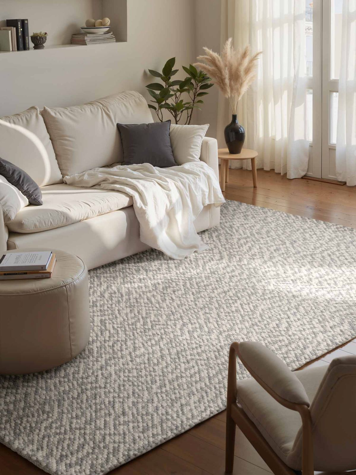 Kusový koberec Elle Decoration Lyon 106317 Natural Cream Grey 140x200 cm