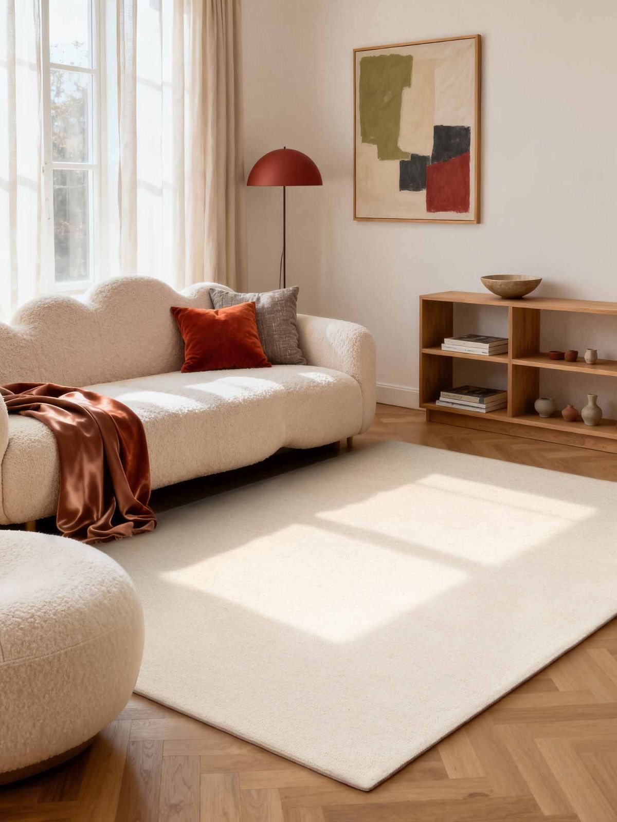 Kusový koberec Elle Decoration Puristic 106318 Natural White 140x200 cm