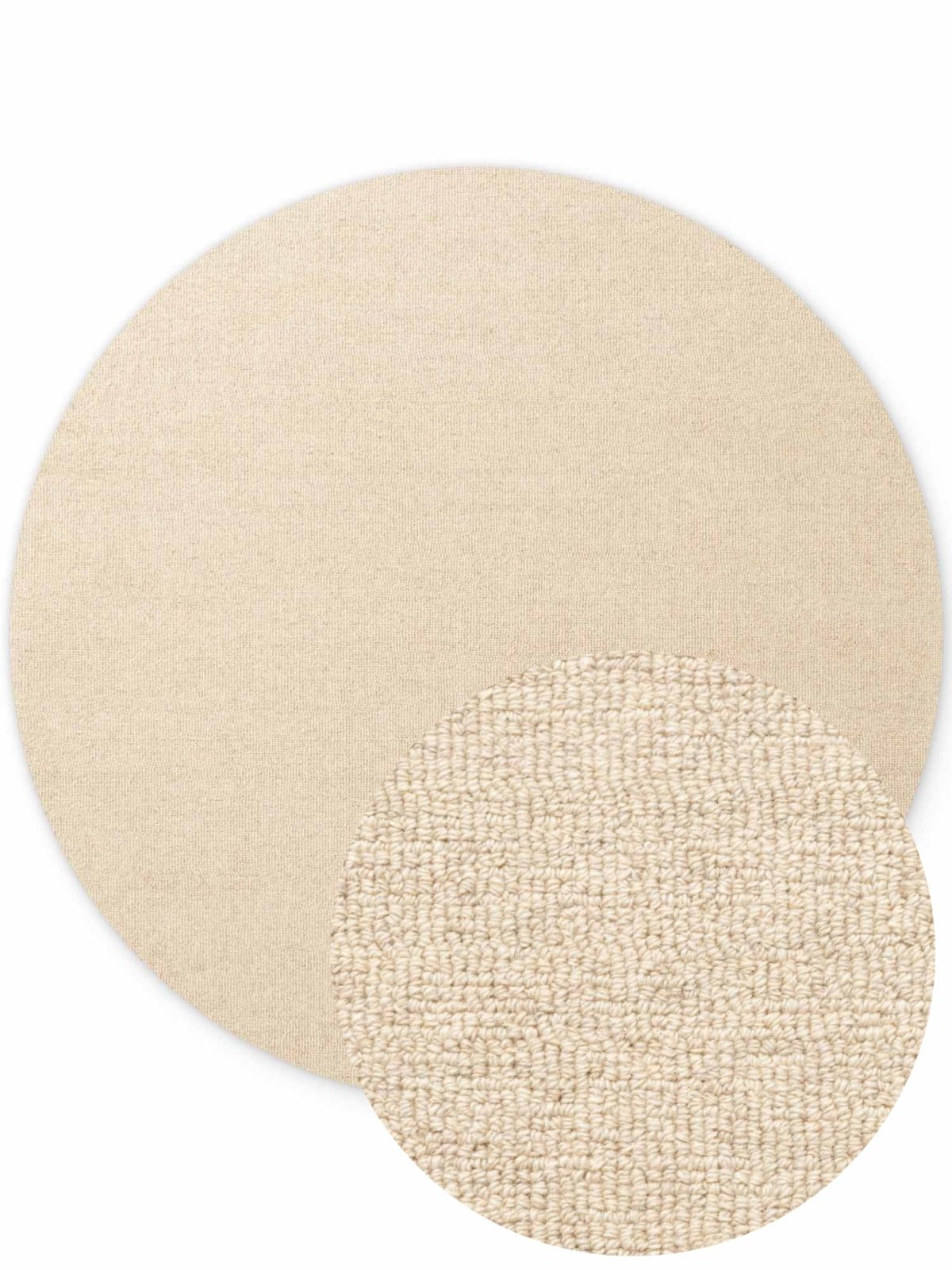 Kruhový kusový koberec Elle Decoration Puristic 106319 Light Beige Ø 200 cm