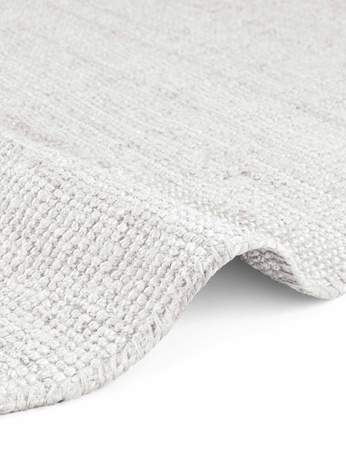 Kruhový kusový koberec Hanse Home Bouclé 106325 White Ø 200 cm