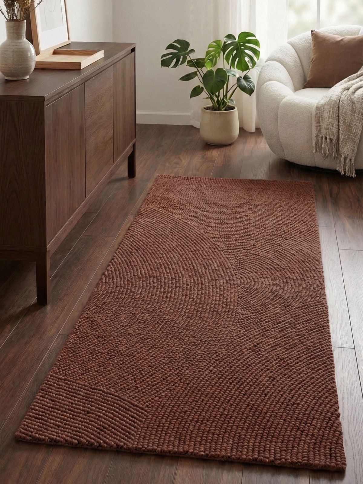 Kusový behúň Hanse Home Calmio 106402 Red Brown 80x200 cm