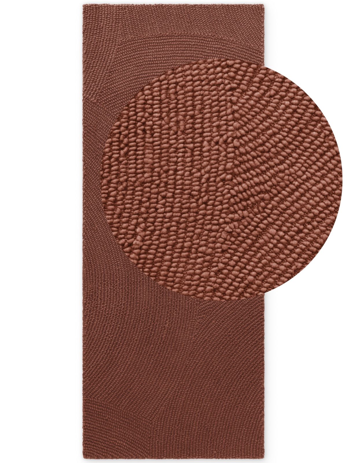 Kusový behúň Hanse Home Calmio 106402 Red Brown 80x200 cm