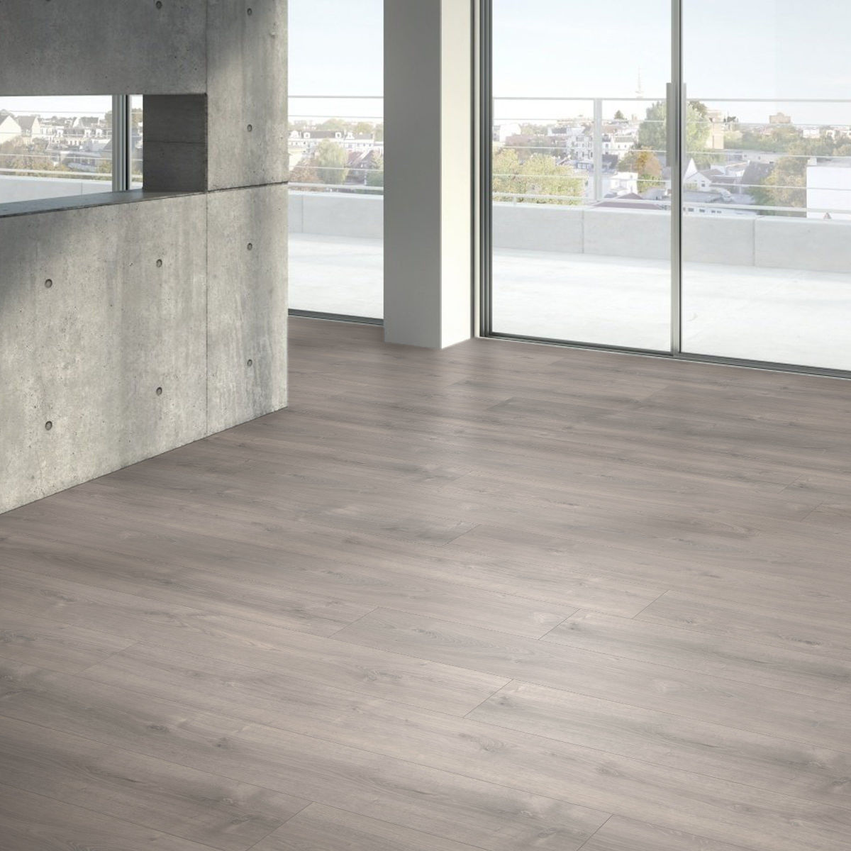 Laminátová podlaha PARADOR Trendtime 6 4V 9/33 1567471 Dub Valere perlovo šedý bielený 2,673 m2