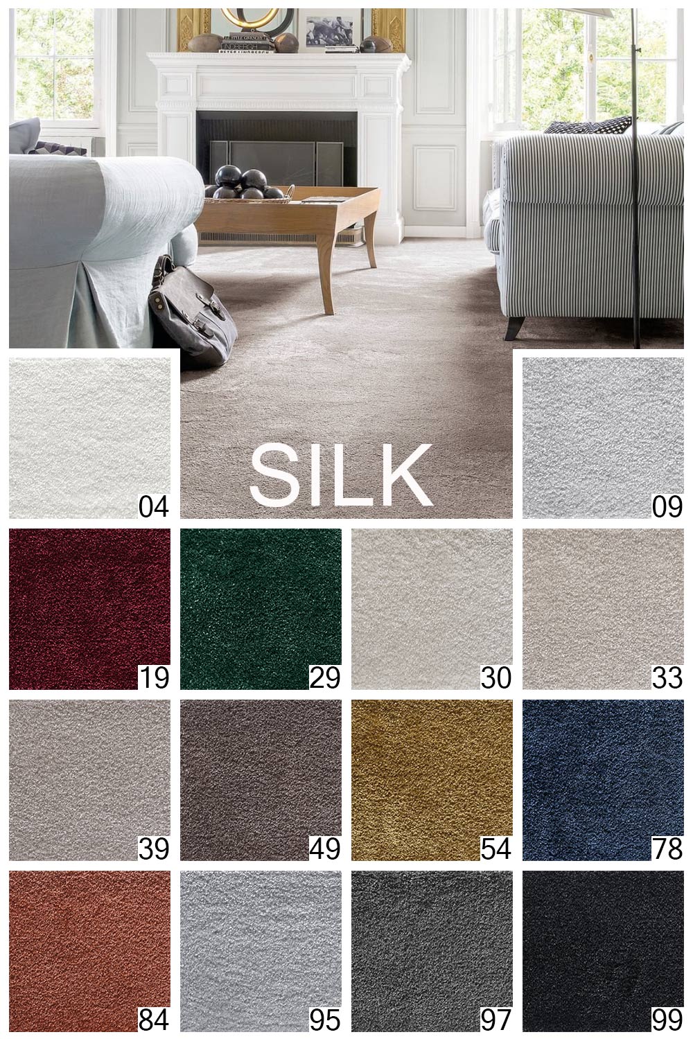 Metrážny koberec SILK 09 400 cm