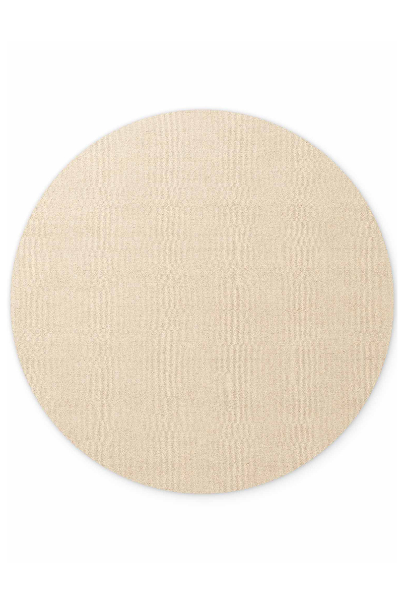 Kruhový kusový koberec Elle Decoration Puristic 106319 Light Beige Ø 200 cm