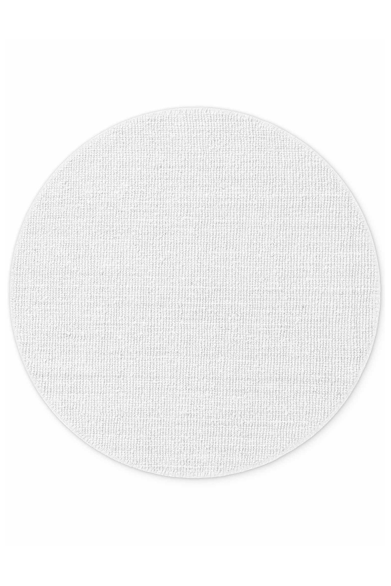 Kruhový kusový koberec Hanse Home Bouclé 106325 White Ø 200 cm