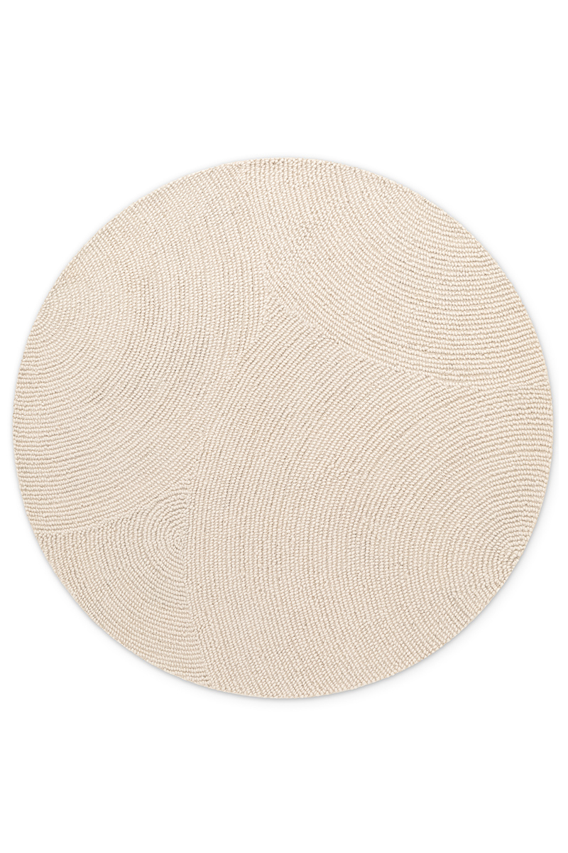 Fotografia produktu: Kruhový kusový koberec Hanse Home Calmio 106220 Natural White Ø 120 cm