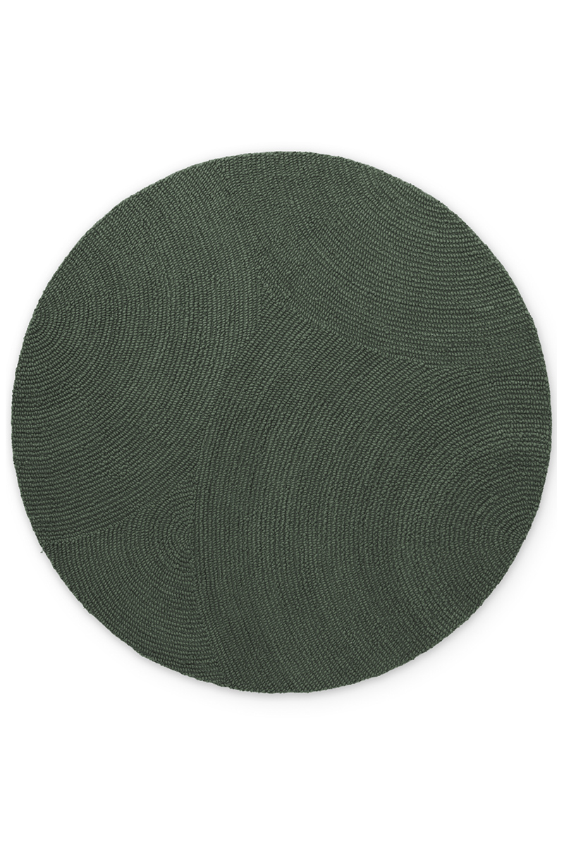 Kruhový kusový koberec Hanse Home Calmio 106404 Green Ø 200 cm