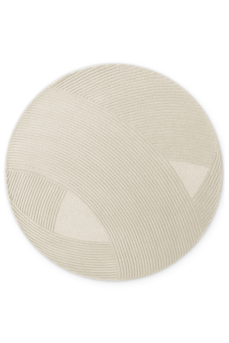 Kruhový kusový koberec Ted Baker Kensington 106399 Cream Ø 200 cm