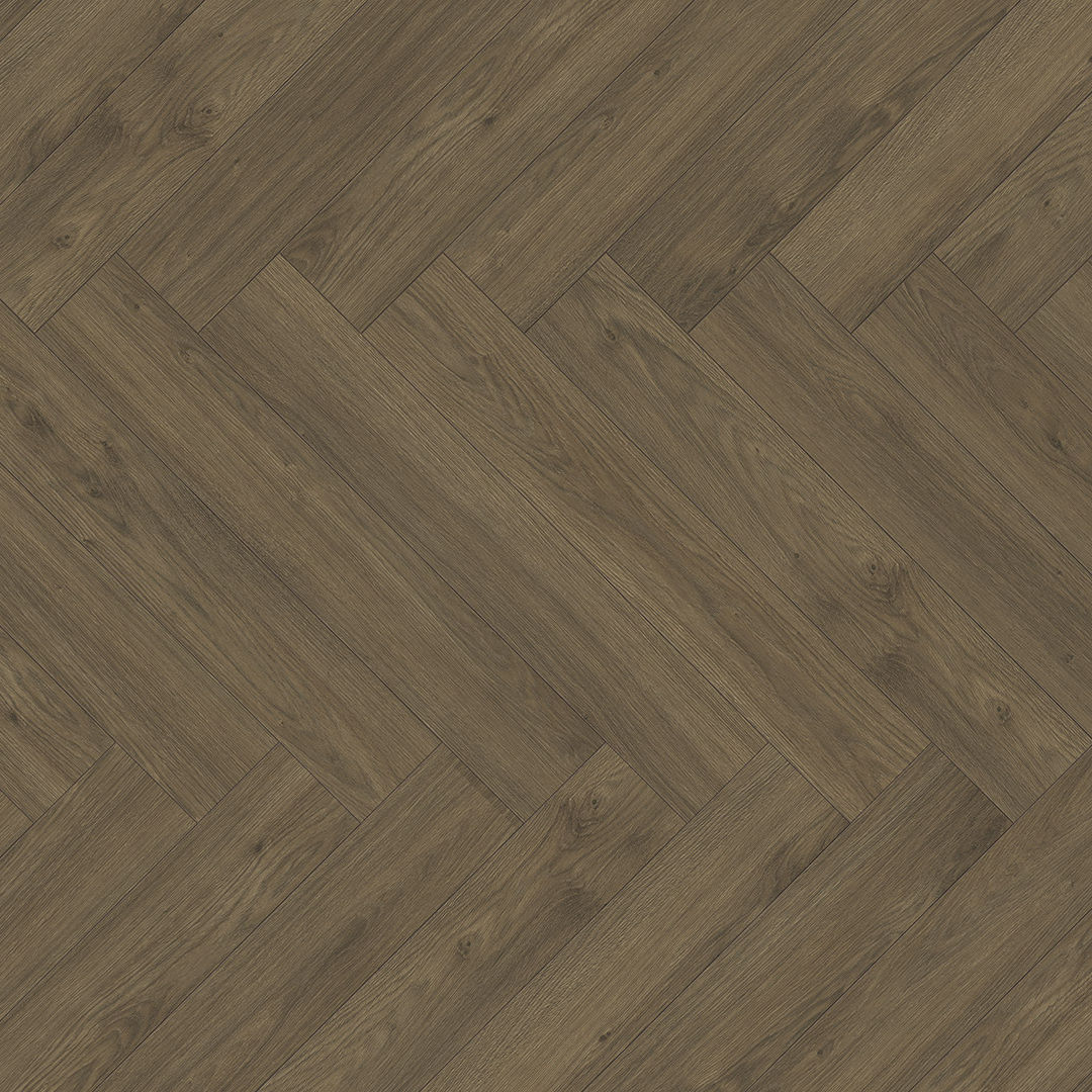 Laminátová podlaha PARADOR Trendtime 3 Herringbone 4V 1748754 Dub Mont Blanc tmavohnedý 1,595 m2
